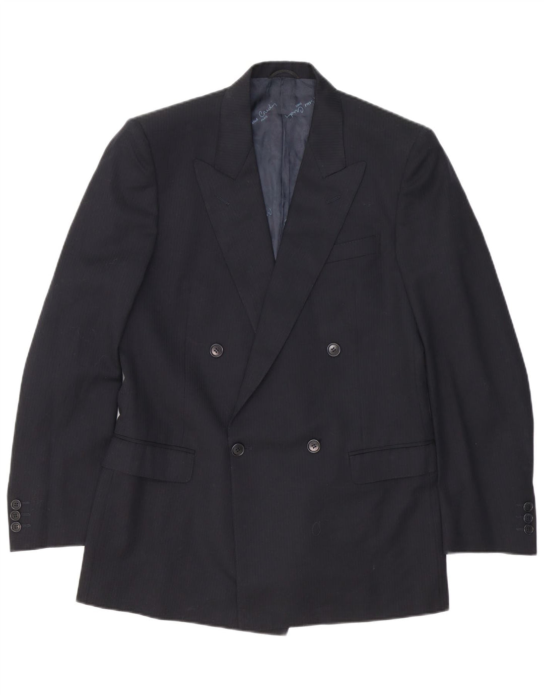 Мужской костюм-двойка Pierre Cardin IT 48 Medium W32 L32 Черный в тонкую полоску