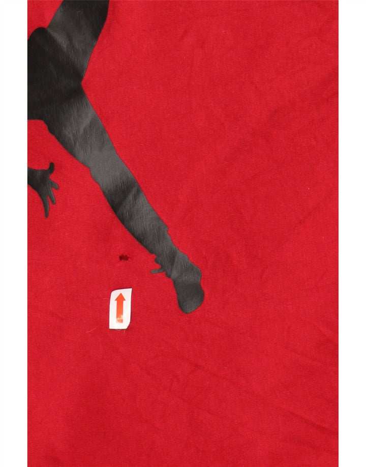 Мужская футболка с рисунком JORDAN, топ среднего красного цвета, хлопок