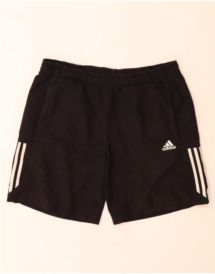 Мужские спортивные шорты Adidas Climalite, средний черный полиэстер
