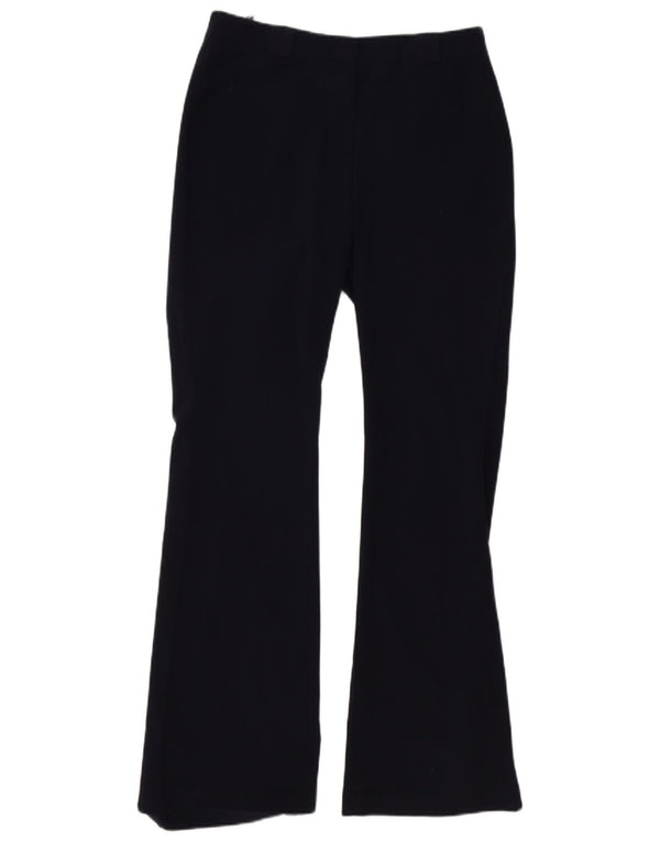 Женские повседневные брюки-клеш Marks & Spencer UK 10, маленькие W27 L32, темно-синие