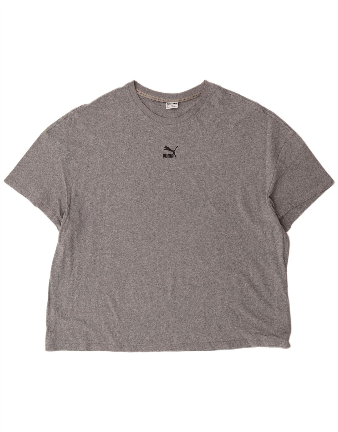 Мужская футболка с рисунком Puma 2XL, серый хлопок
