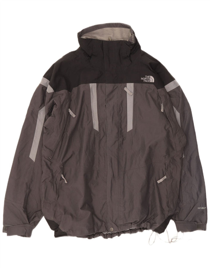 Мужская дождевик The North Face UK 40, большая серая цветная блокировка
