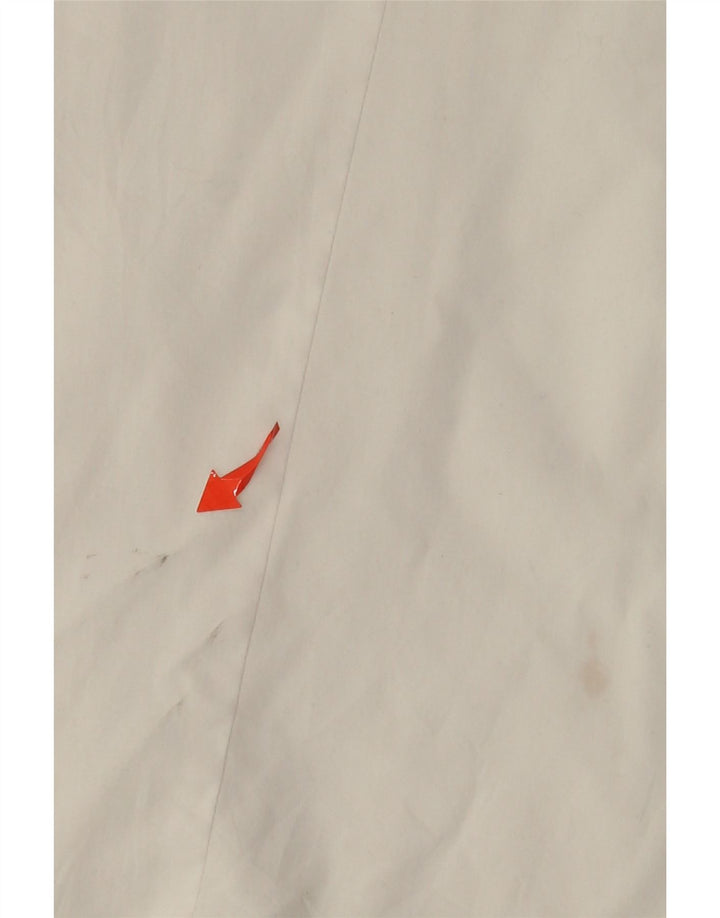 IZOD Блузка-рубашка с короткими рукавами и оборками спереди для девочек, 14–15 лет, большая белая