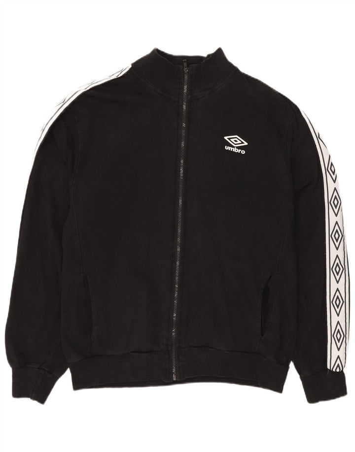 Женский спортивный костюм Umbro, верхняя куртка UK 20, размер 2XL, черный хлопок с цветными блоками