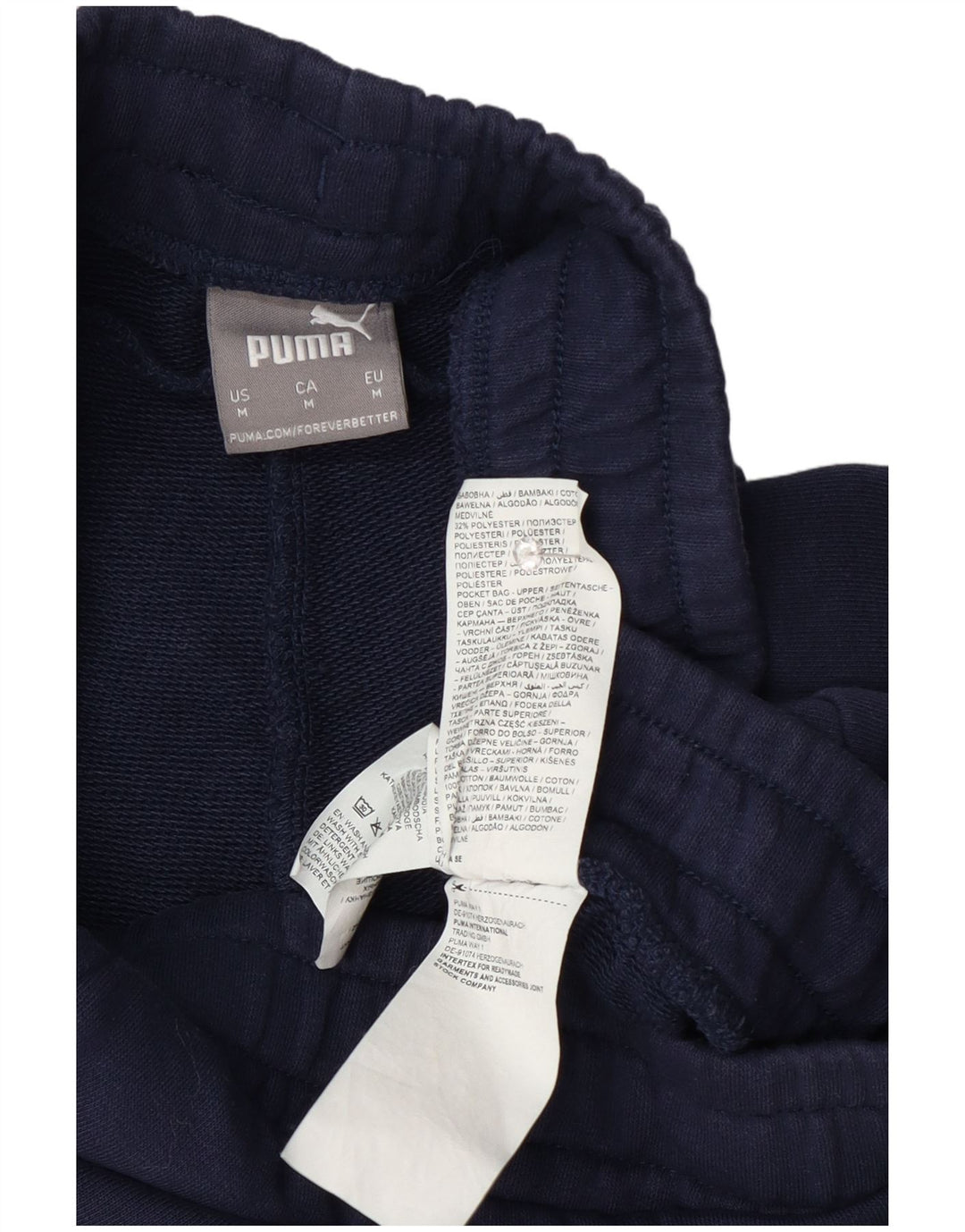 Мужские спортивные шорты Puma с рисунком, средний темно-синий хлопок