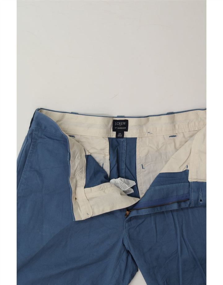 J. CREW Mens Chino Shorts W30 Medium Blue Cotton Vintage J. Crew and Second-Hand J. Crew from Messina Hembry 