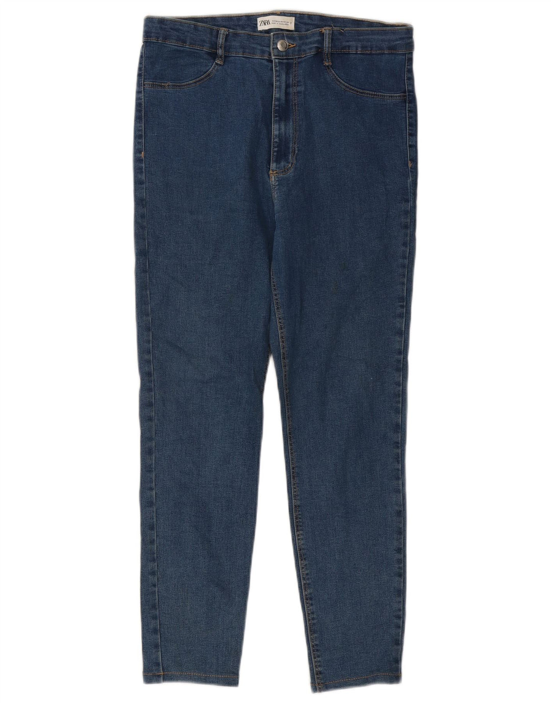 Женские узкие джинсы Zara EU 44 XL W34 L25 синие