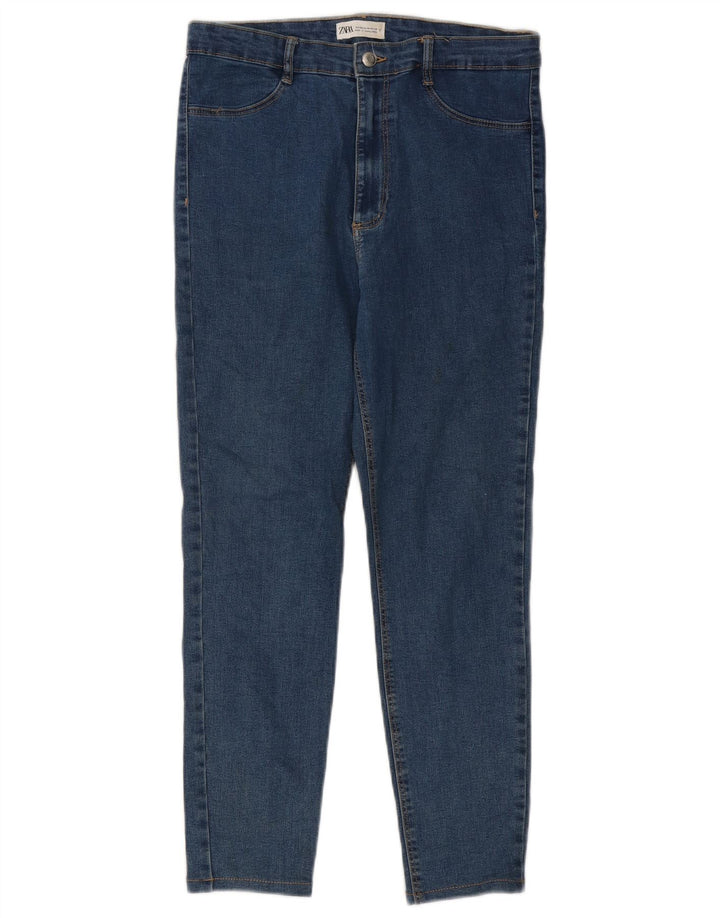 Женские узкие джинсы Zara EU 44 XL W34 L25 синие