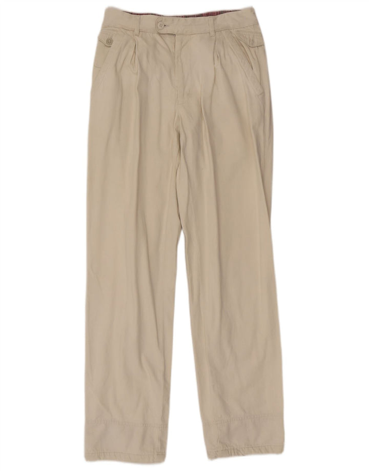 POP 84 Мужские прямые костюмные брюки W30 L32 Off White
