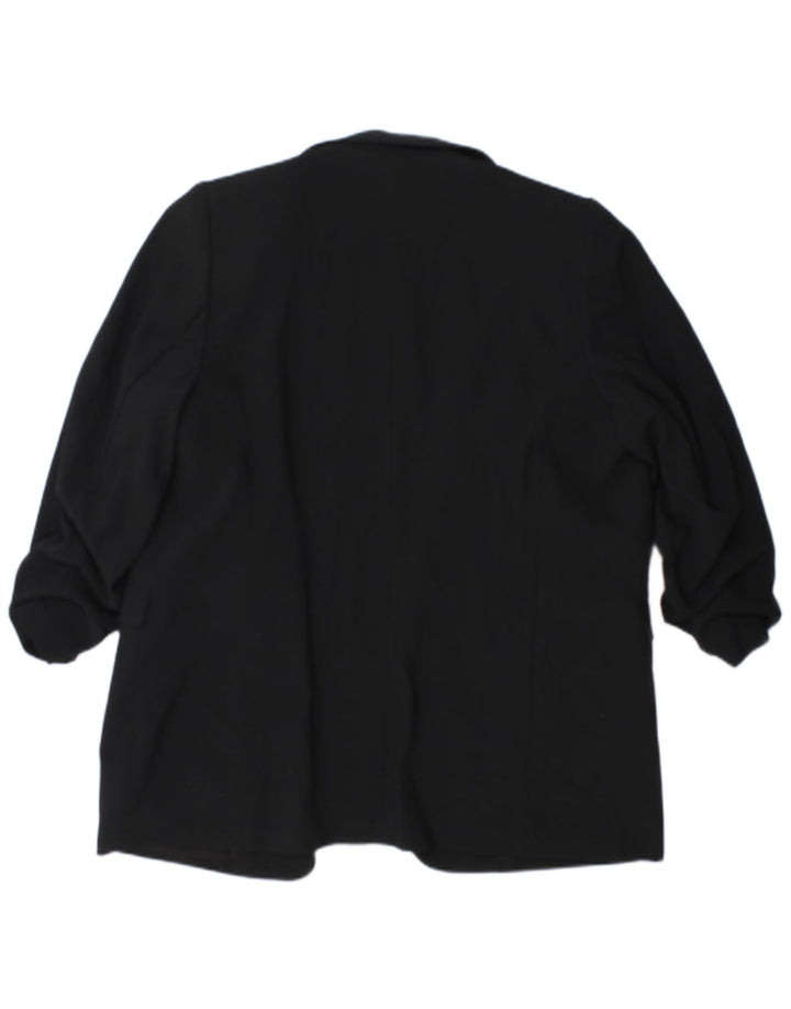 Женский открытый пиджак с рукавами 3/4 Marks & Spencer UK 18 XL, черный