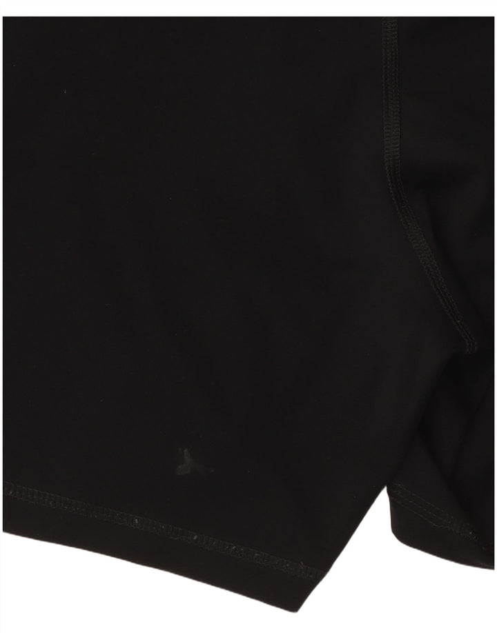 Женские спортивные шорты Nike Dri Fit с графическим рисунком UK 12, средний черный полиэстер