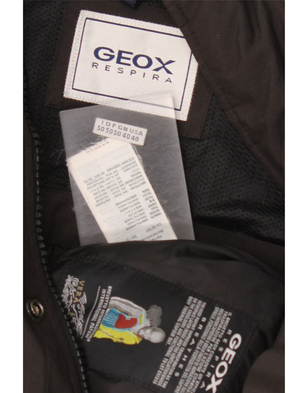 Мужская стеганая куртка GEOX UK 40, большая, черная, полиамид