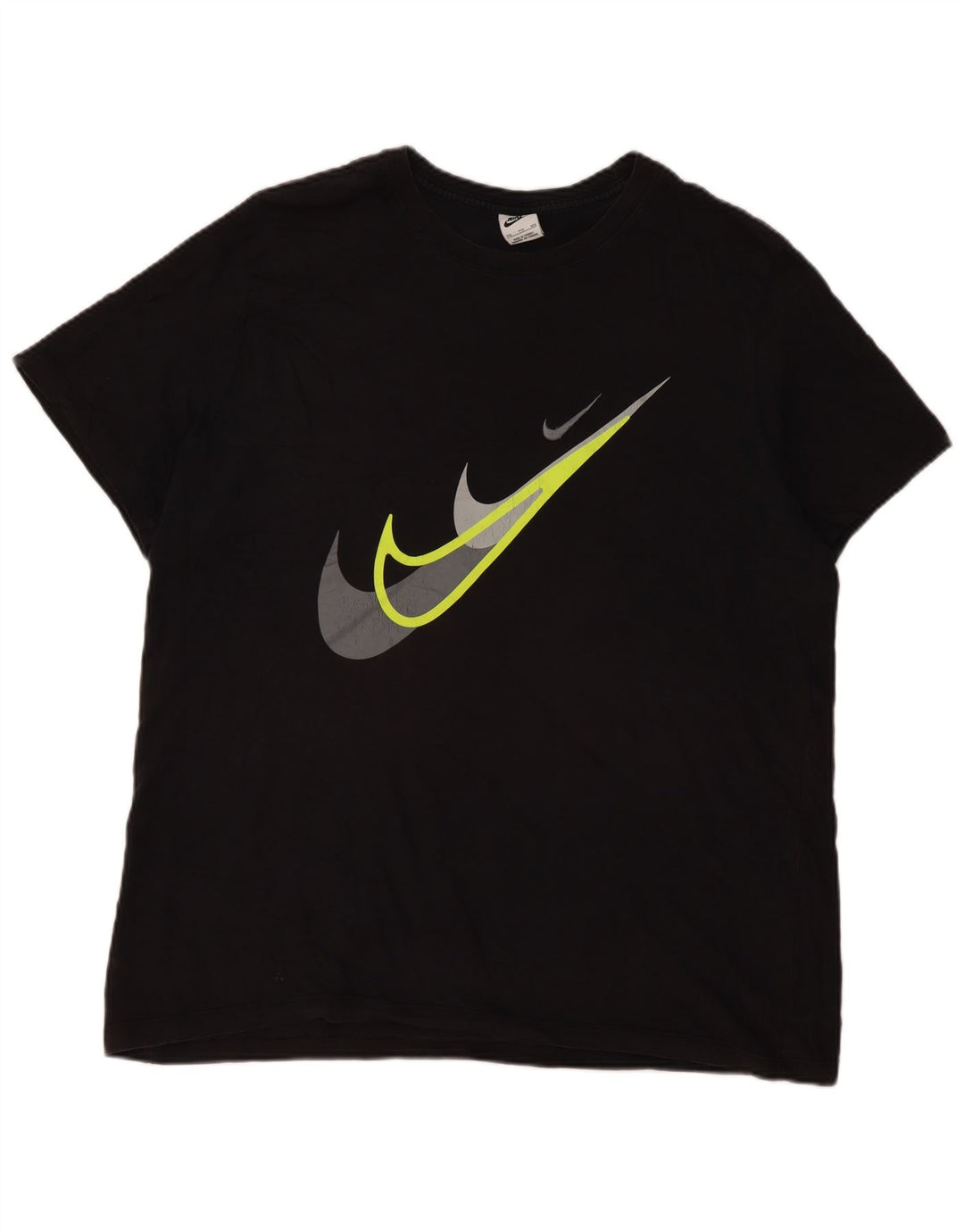 Мужская футболка с рисунком Nike Top 2XL, черный хлопок