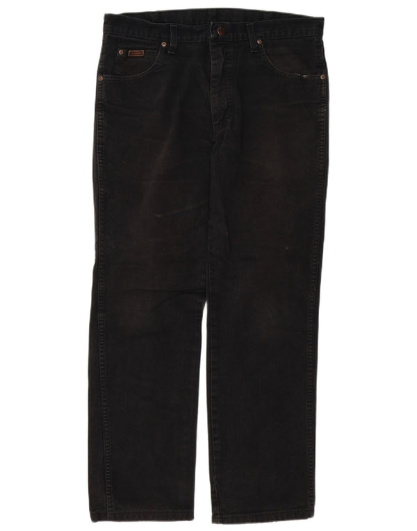 Мужские прямые джинсы Wrangler Texas W34 L27, черный хлопок