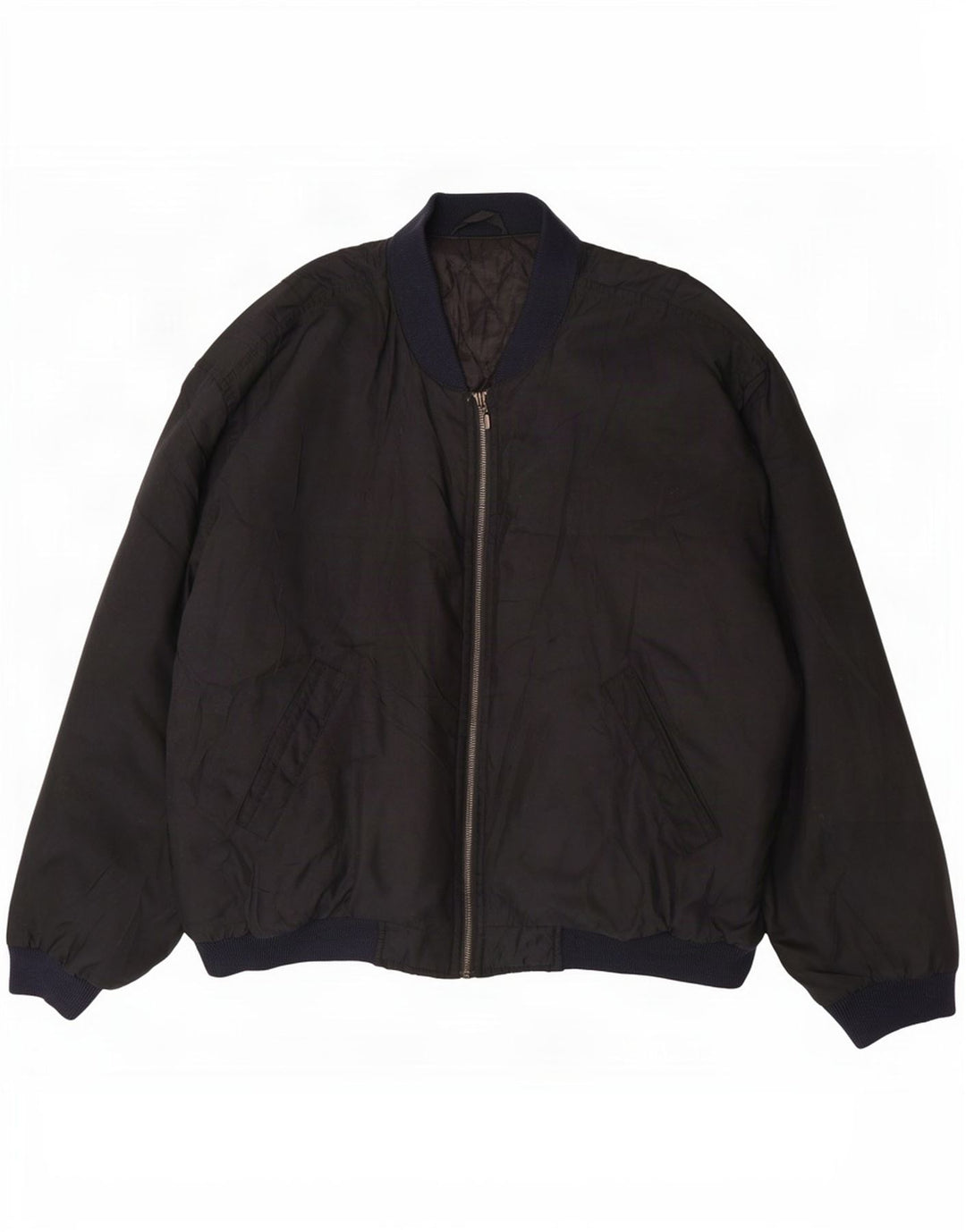 Мужской бомбер Marks & Spencer St. Michael UK 42 XL, черный полиэстер
