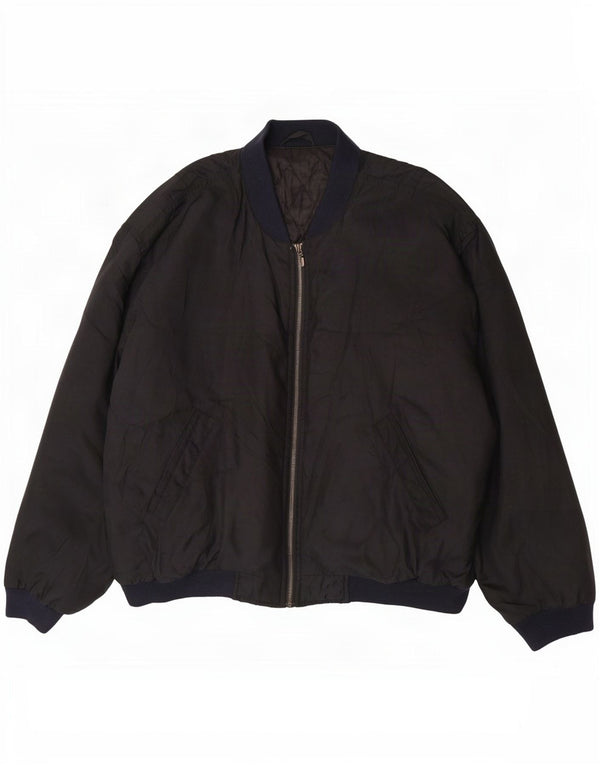 Мужской бомбер Marks & Spencer St. Michael UK 42 XL, черный полиэстер