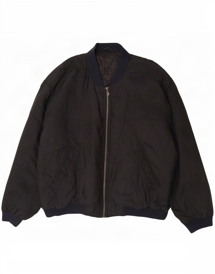 Мужской бомбер Marks & Spencer St. Michael UK 42 XL, черный полиэстер