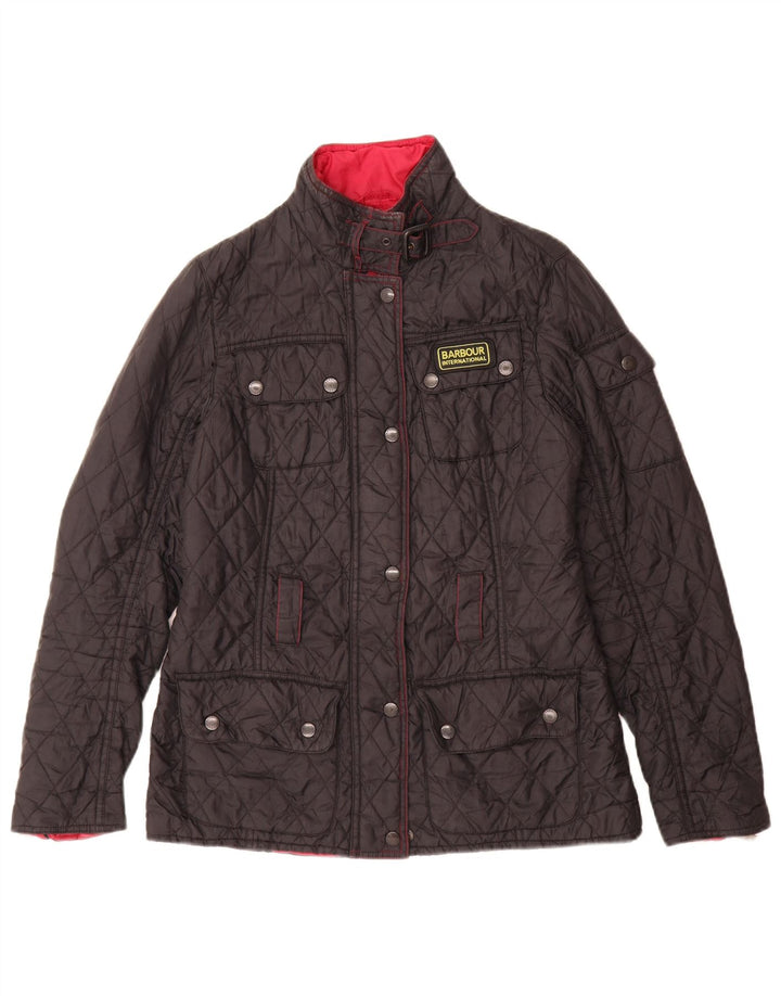 Женская стеганая куртка Barbour UK 10 маленькая черная