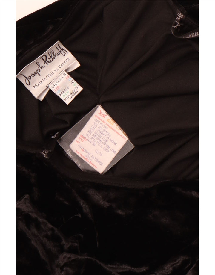 JOSEPH RIBKOFF Женская велюровая юбка-труба UK 14, большая W30, черный полиэстер