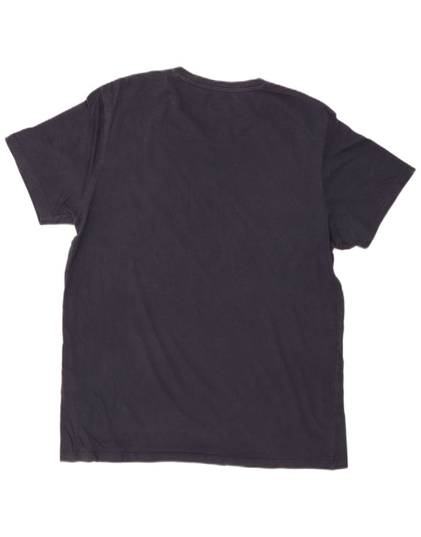 Мужская футболка с рисунком JACK & JONES, топ XL, темно-синий, хлопок