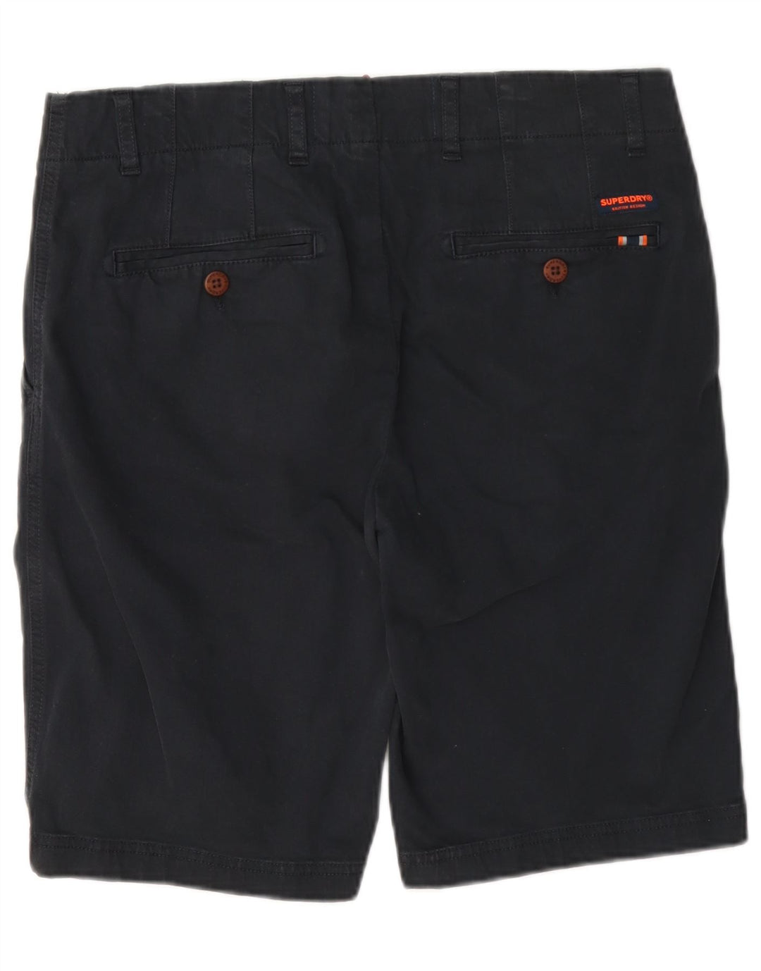 Мужские шорты чинос Superdry W32, средний темно-синий, хлопок