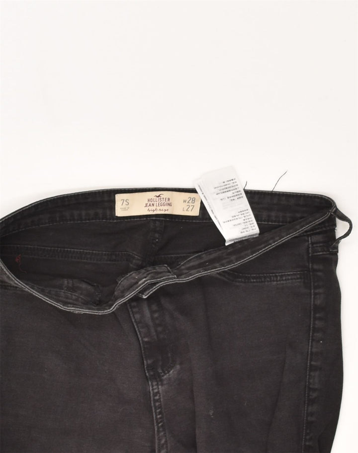 HOLLISTER Womens High Rise Jegging Jeans US 7 Medium W28 L27 Black Cotton | Vintage Hollister | Thrift | Second-Hand Hollister | Used Clothing | Messina Hembry 