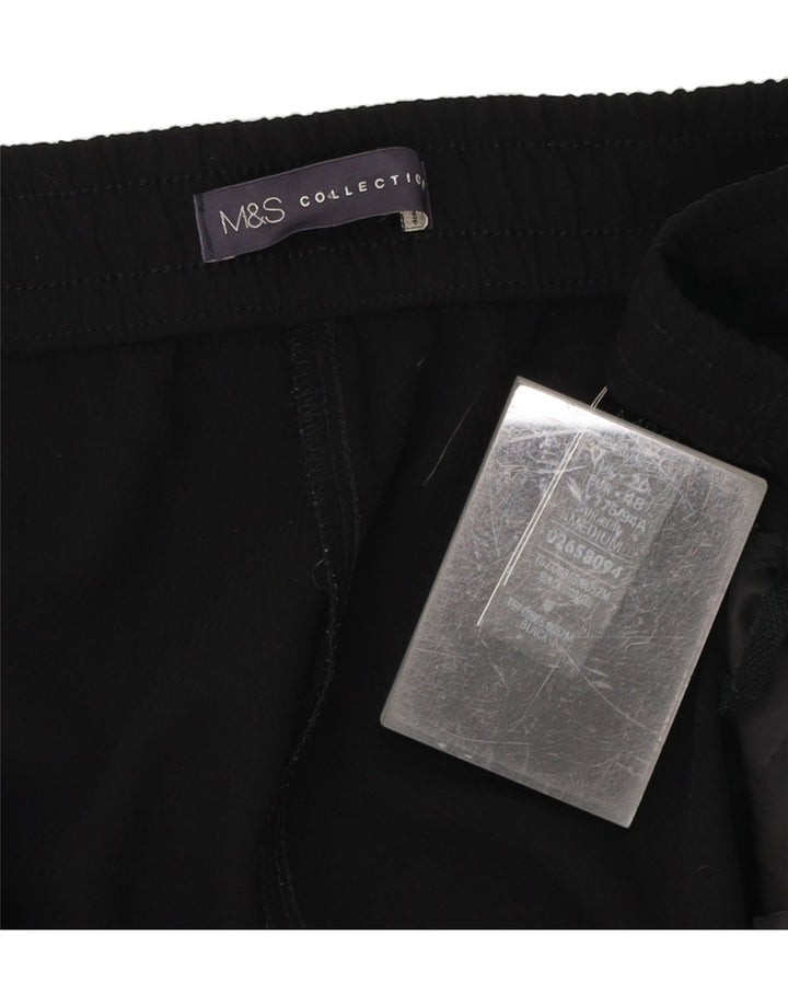 MARKS & SPENCER Womens Tracksuit Trousers UK 20 2XL Black Polyester Vintage Marks & Spencer and Second-Hand Marks & Spencer from Messina Hembry 