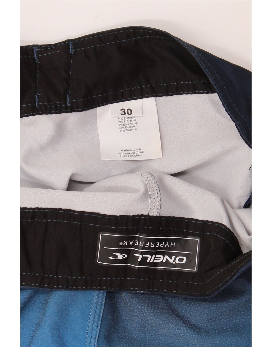 Мужские шорты для плавания O'NEILL, средний темно-синий, полиэстер с цветными блоками