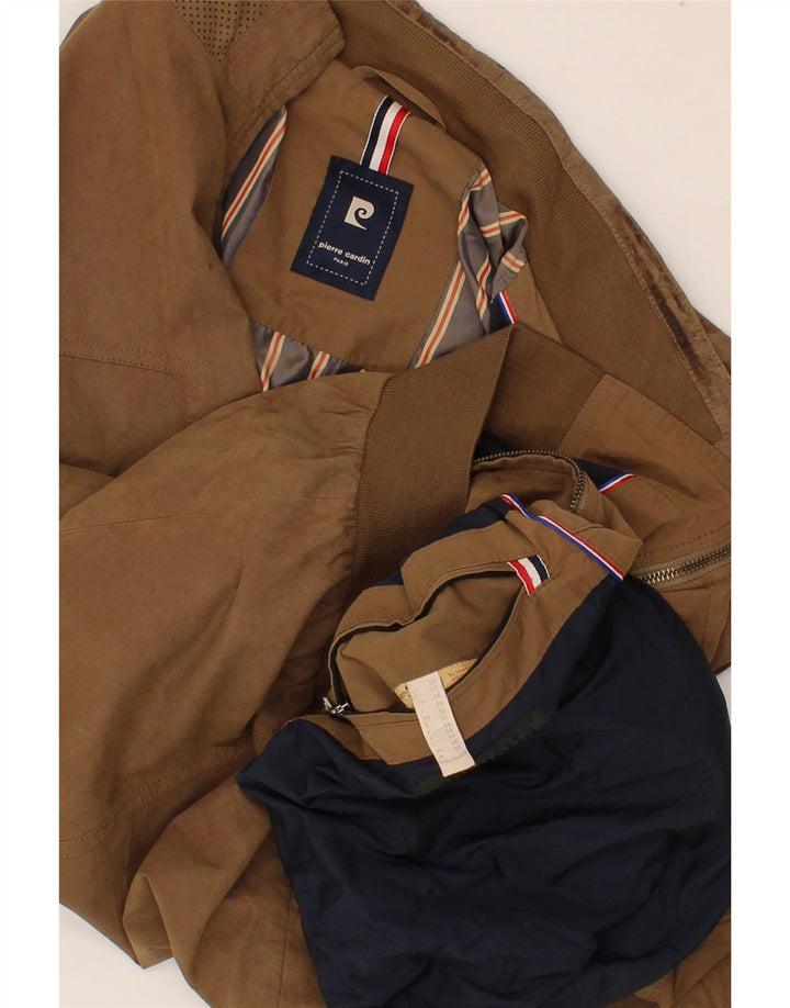 Куртка-бомбер мужская PIERRE CARDIN IT 56 3XL Коричневый Полиамид