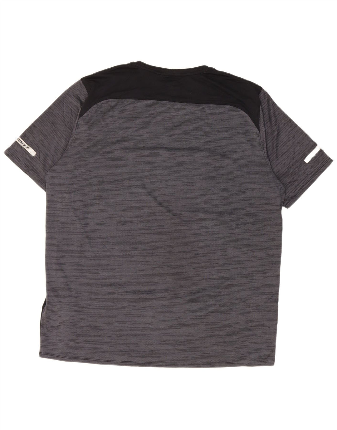 Мужская футболка Under Armour Top XL серого цвета с цветными блоками из полиэстера