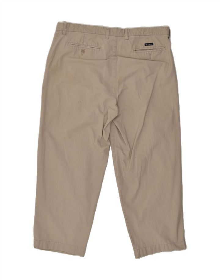 CHAPS Mens Tapered Chino Trousers W40 L30 Beige Cotton | Vintage Chaps | Thrift | Second-Hand Chaps | Used Clothing | Messina Hembry 