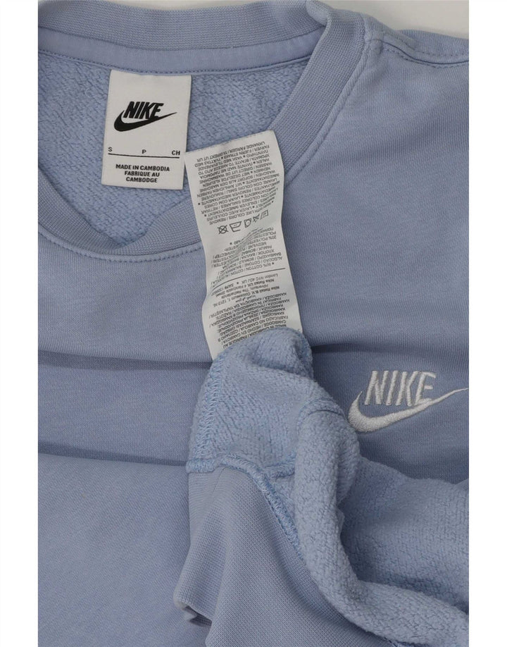 Мужской свитшот Nike, маленький синий хлопковый джемпер