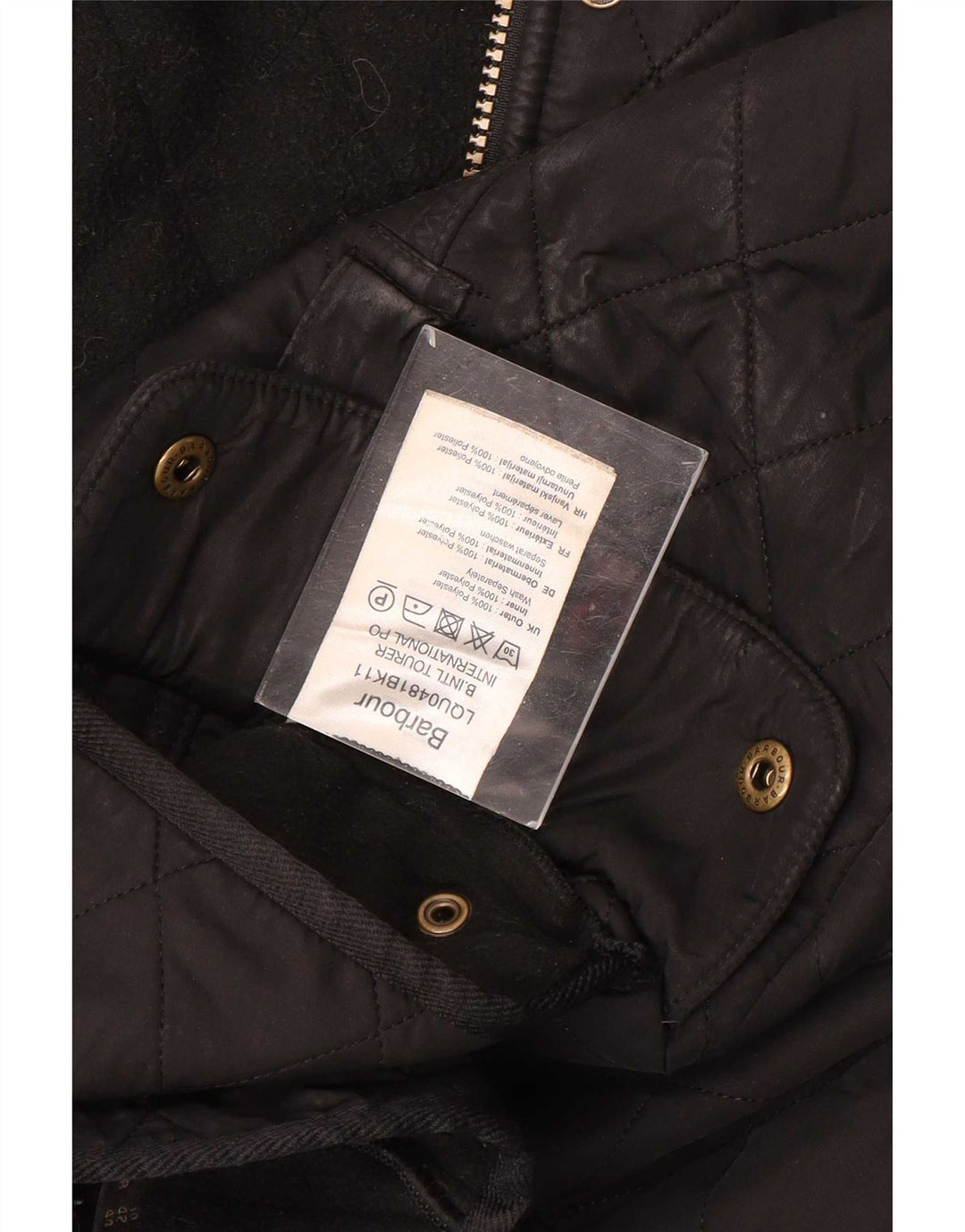 Женская стеганая куртка Barbour UK 14, большая черная, полиэстер