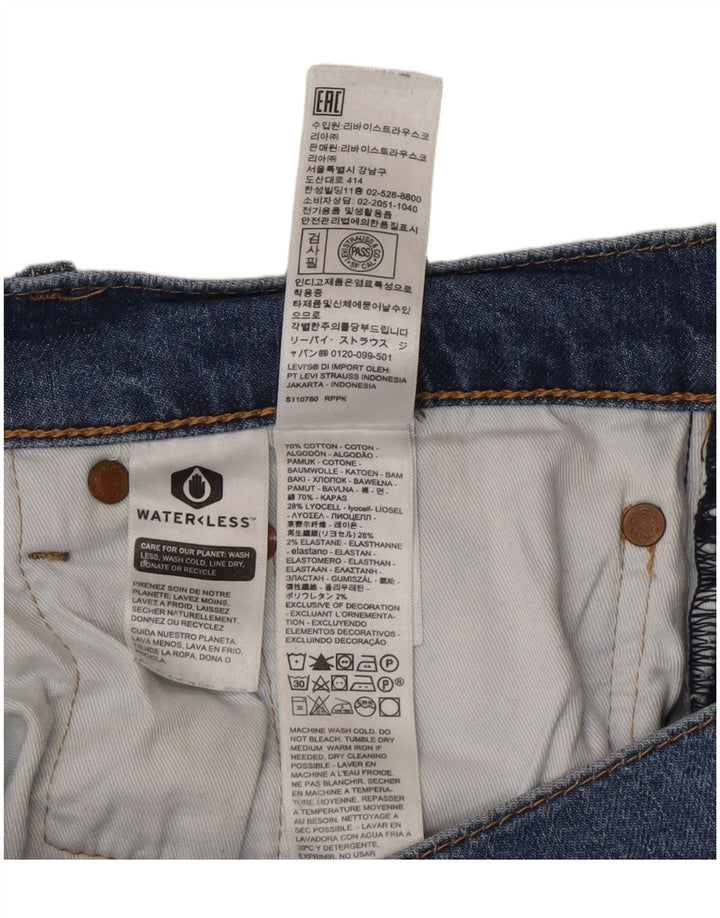 Мужские узкие джинсы Levi's W32 L30 синие, хлопок
