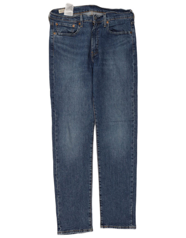 Мужские зауженные джинсы Levi's 502 W33 L34 синие, хлопок