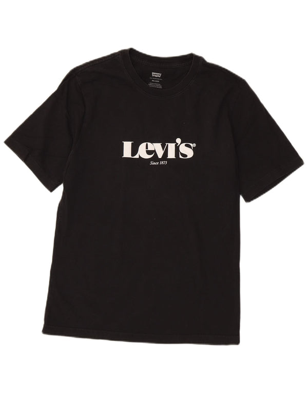 Мужская футболка свободного кроя с рисунком Levi's Top XS, черная