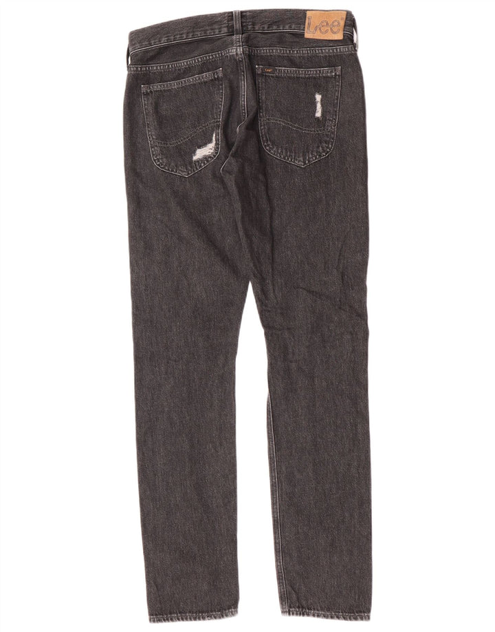 Мужские потертые узкие джинсы Lee W31 L32, серый хлопок