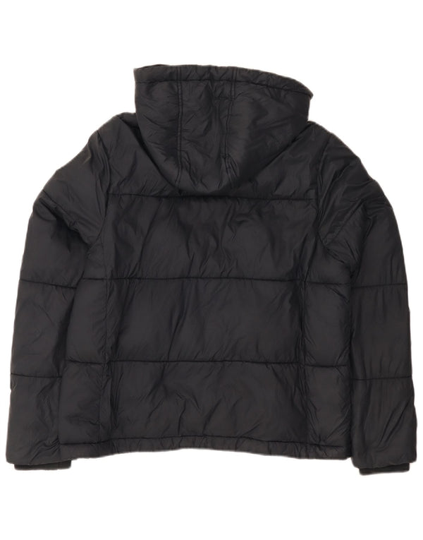 Женская стеганая куртка свободного кроя с капюшоном Jack Wills UK 10, маленькая, темно-синяя