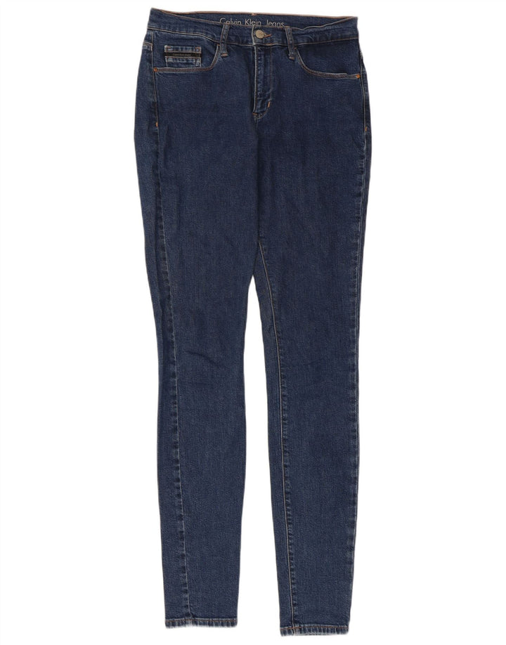 Женские джинсы скинни CALVIN KLEIN W29 L34 Темно-синие