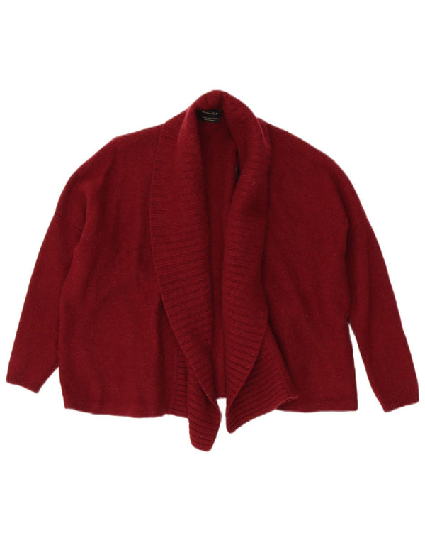 Женский укороченный кардиган с рукавами 3/4 Massimo Dutti UK 14, средний бордовый