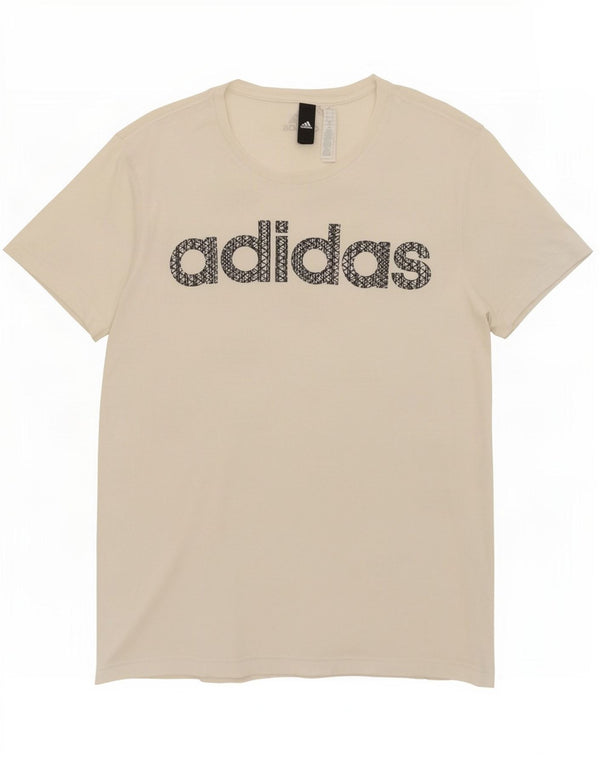 Мужская футболка с рисунком Adidas, большой белый хлопок