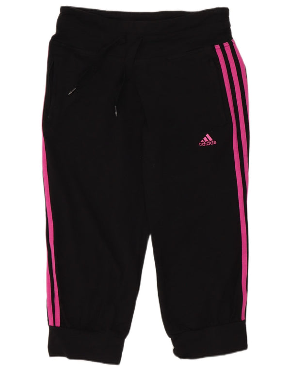 Женские спортивные шорты-бермуды Adidas UK 8, маленькие черные хлопковые спортивные шорты