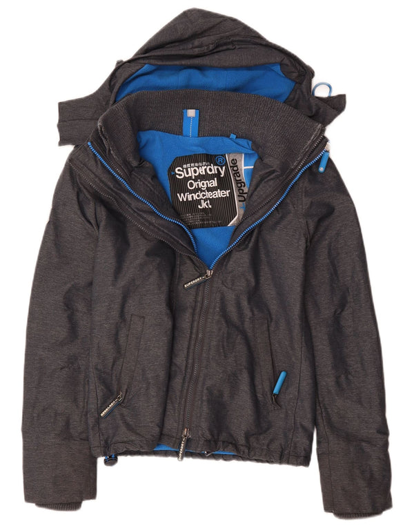 Женская ветровка с капюшоном Superdry UK 6 XS Серая