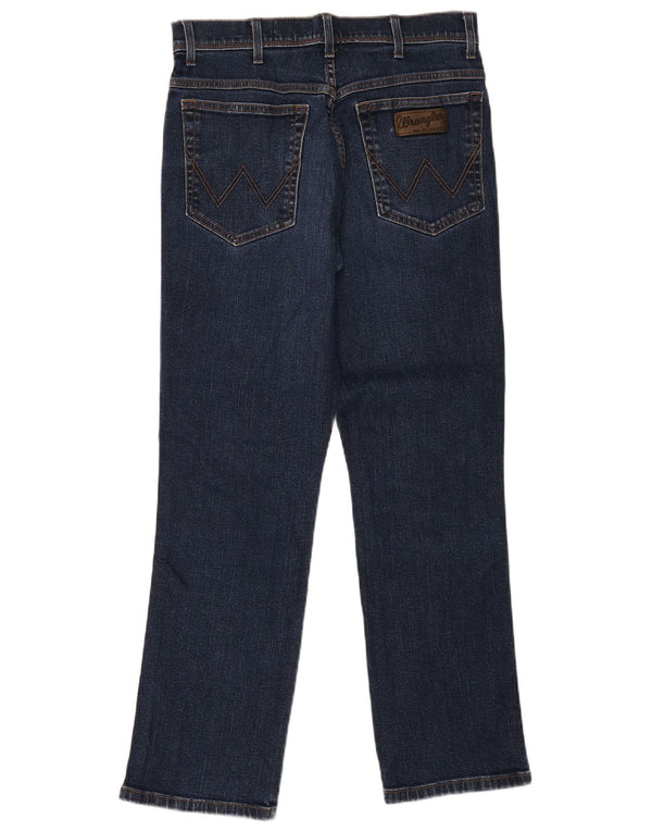 Мужские прямые джинсы Wrangler Texas Stretch W33 L30, темно-синий хлопок