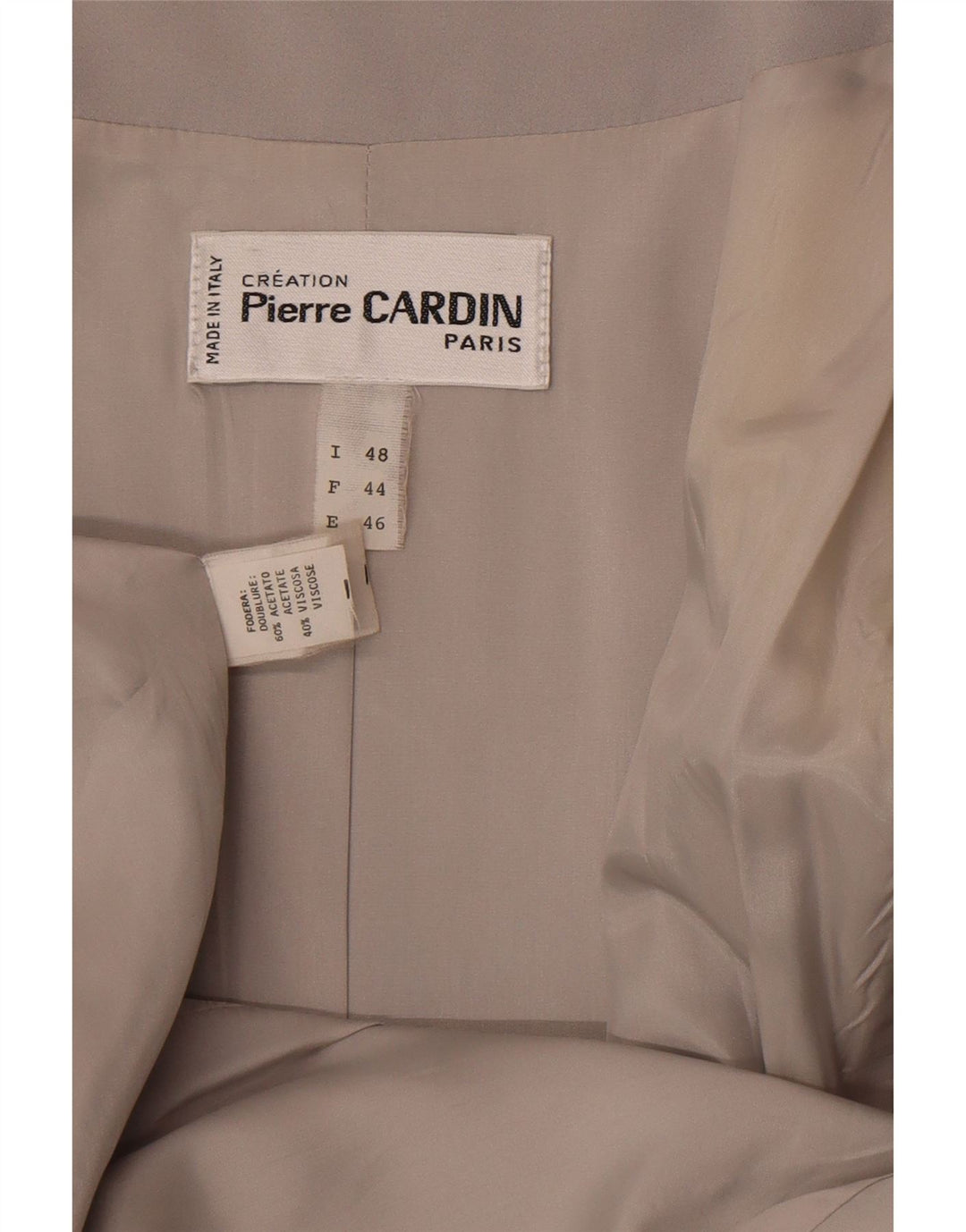 Pierre Cardin Женское пальто IT 48 XL Серый Ацетат