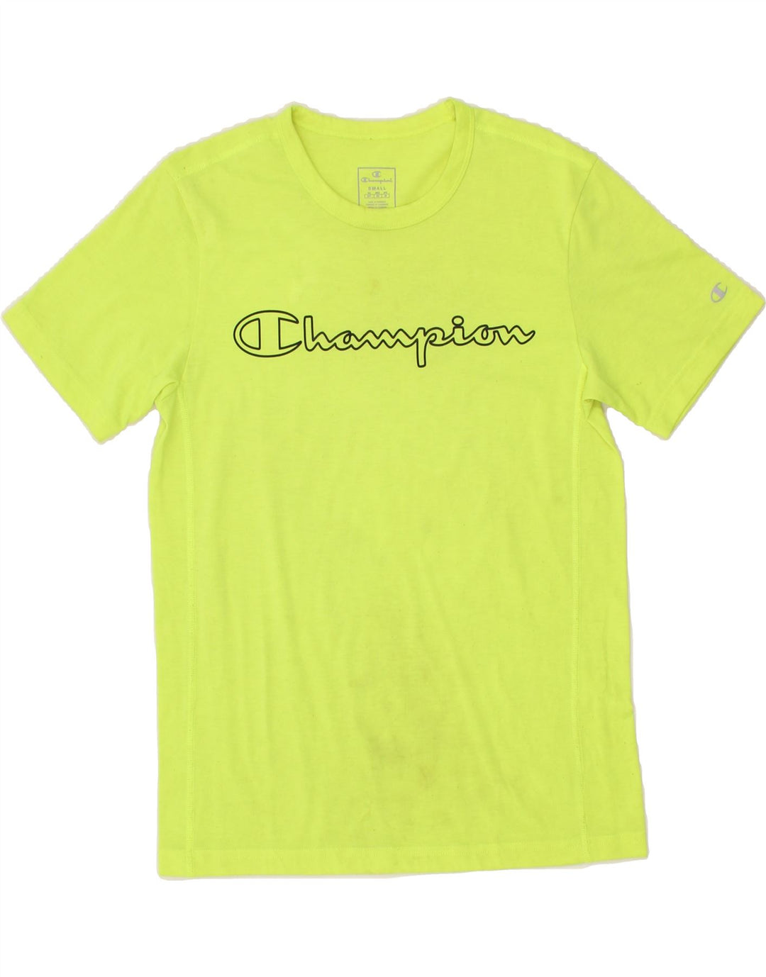 CHAMPION Mens Graphic T-Shirt Top Small Green Vintage Champion and Second-Hand Champion from Messina Hembry 