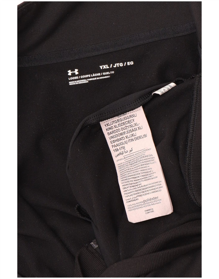 Спортивный костюм Under Armour для мальчиков, верхняя куртка, 13–14 лет, размер XL, черный полиэстер