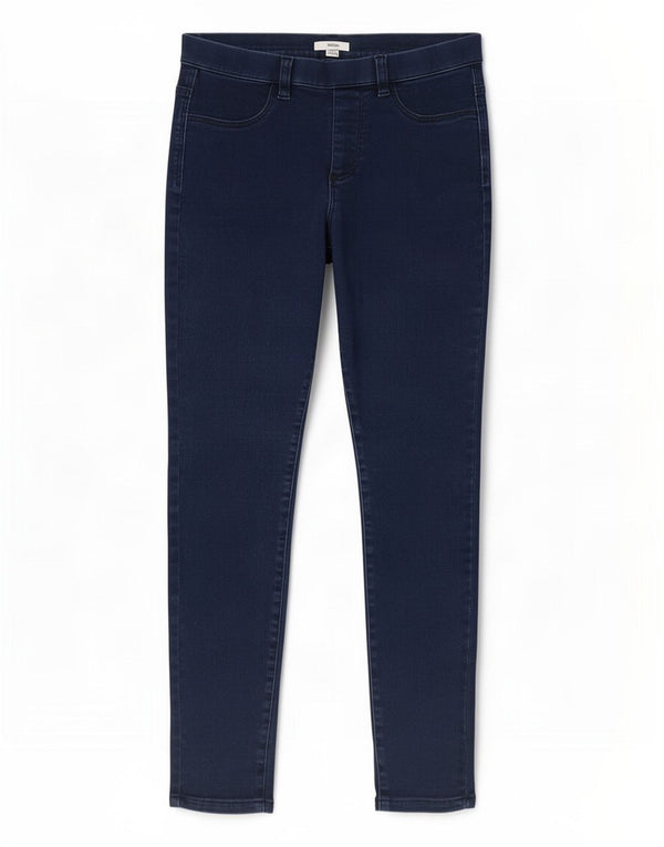 Женские джинсы скинни M&Co Mauritius UK 12, средние W30 L26, синие, хлопок