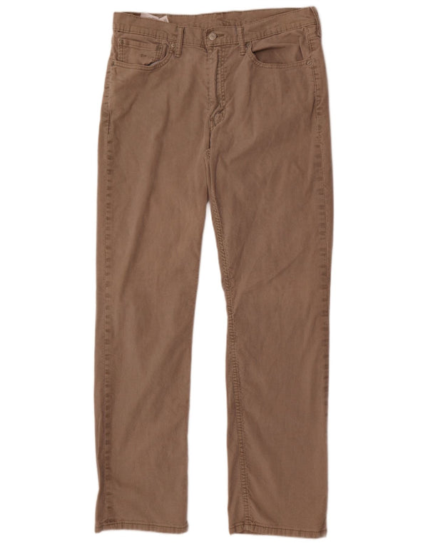Мужские прямые вельветовые брюки Levi's 514 W36 L34 бежевого цвета, хлопок