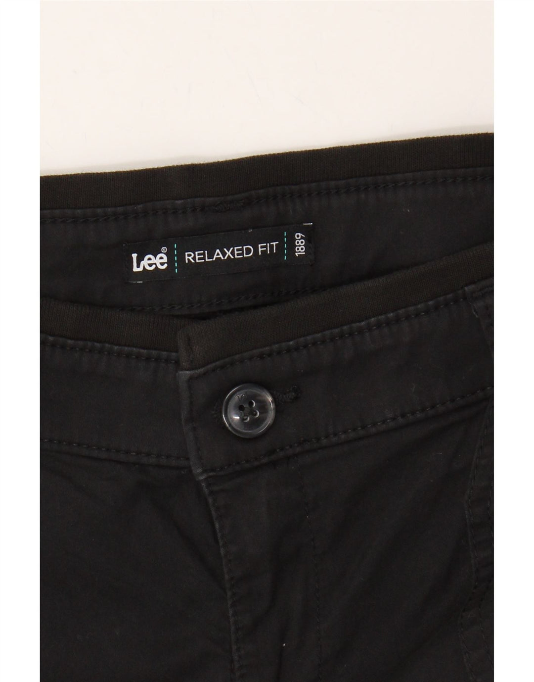 LEE Womens Relaxed Fit Bermuda Shorts US 4 Small W27 Black Cotton Vintage Lee and Second-Hand Lee from Messina Hembry 
